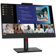 LENOVO Monitor 24" (1920x1080) ThinkVision T24v-30 16:9 FHD IPS 75Hz 4ms HDMI VGA DP zvučnik Webcam crni